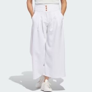 Adidas x Malbon Wide Leg Textured Cropped Golf Pants